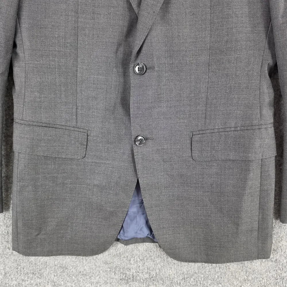 Suitsupply Blazer Men 34L Napoli Gray Wool Vitale Barberis Canonico Sport Coat